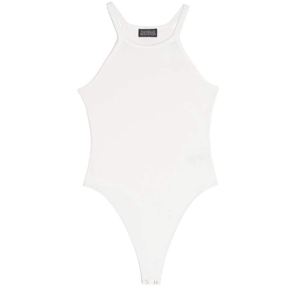 Daniel Bernstein NWT White Thong Bodysuit L